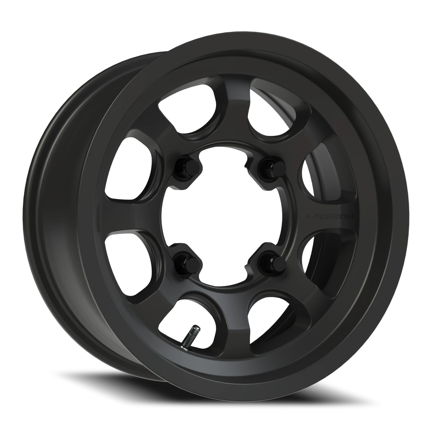 Vision Flow 15x6 4x156 25.6mm Satin Black : 351-156156SB45