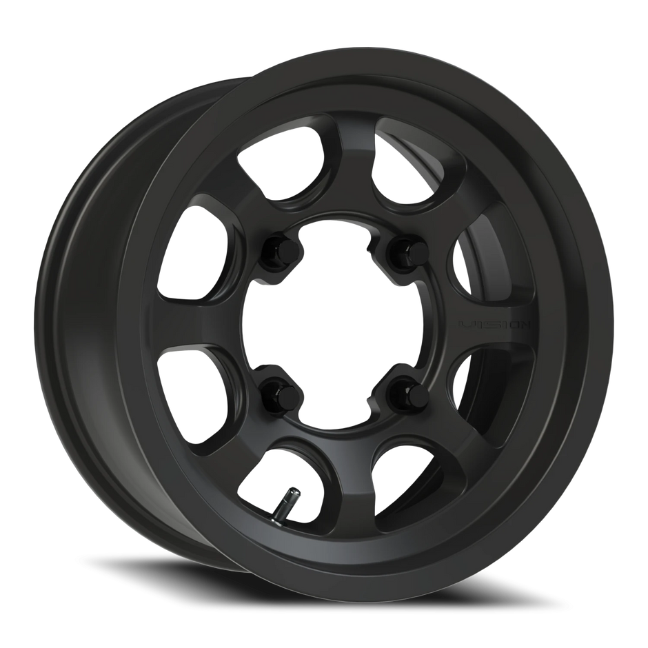 Vision Flow 15x6 4x156 25.6mm Satin Black : 351-156156SB45