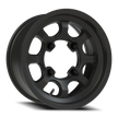 Vision Flow 15x6 4x156 25.6mm Satin Black : 351-156156SB45