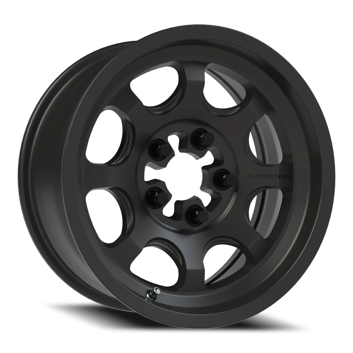 Vision Flow 15x6 5x114.3 50.6mm Satin Black : 351-156545SB55