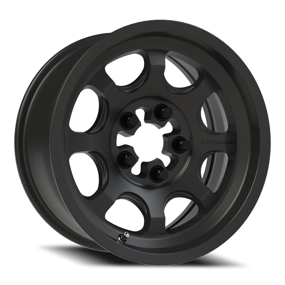 Vision Flow 15x6 5x114.3 50.6mm Satin Black : 351-156545SB55