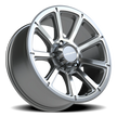 Vision Turbine 17x6.5 5x114.3 0mm Gunmetal Machined Face : 353VTH7665GMMF0