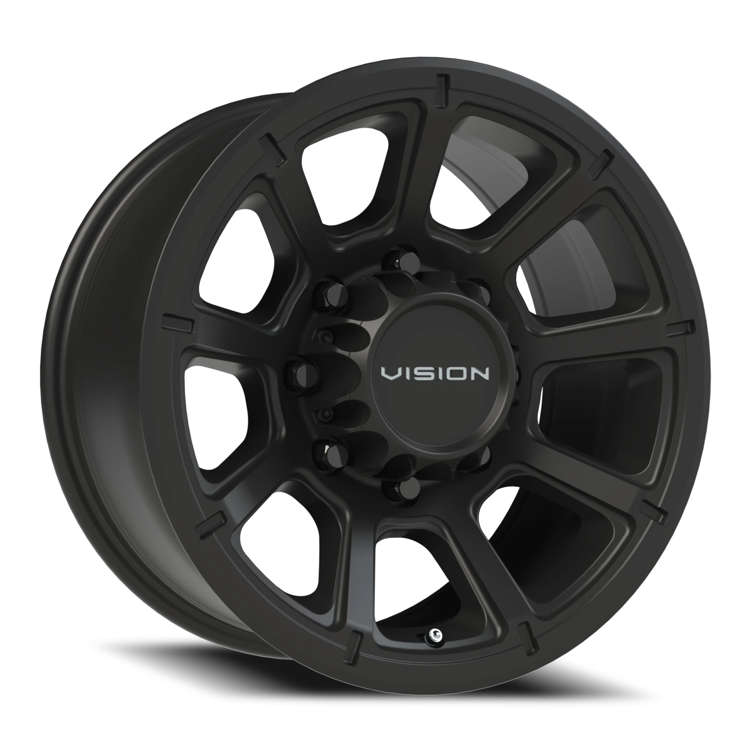 Vision Turbine 16x8 6x139.7 0mm Matte Black : 353-6883MB0