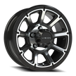 Vision Turbine 15x6 5x114.3 0mm Gloss Black Machined Face : 353VTH5665GBMF0