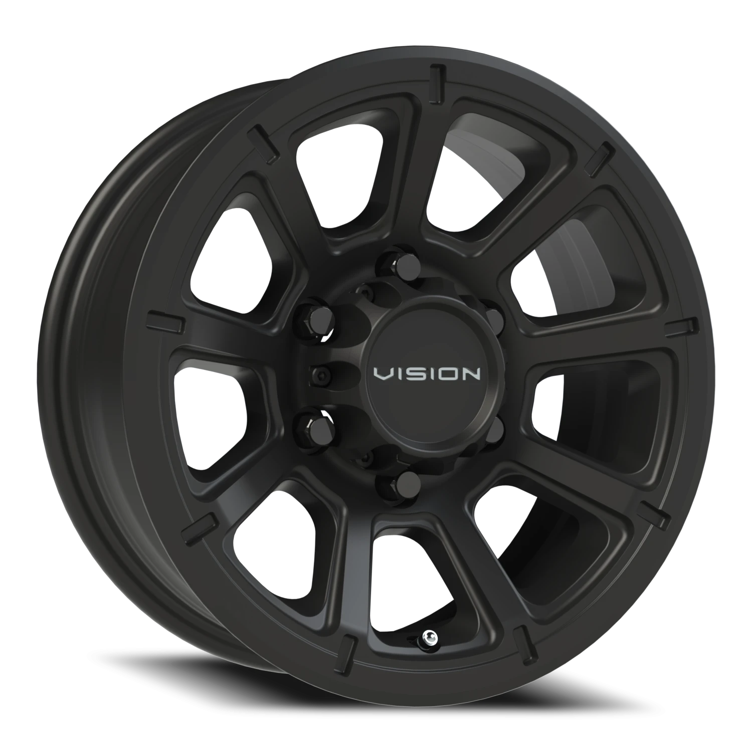 Vision Turbine 15x6 6x139.7 0mm Matte Black : 353VTH5683MB0