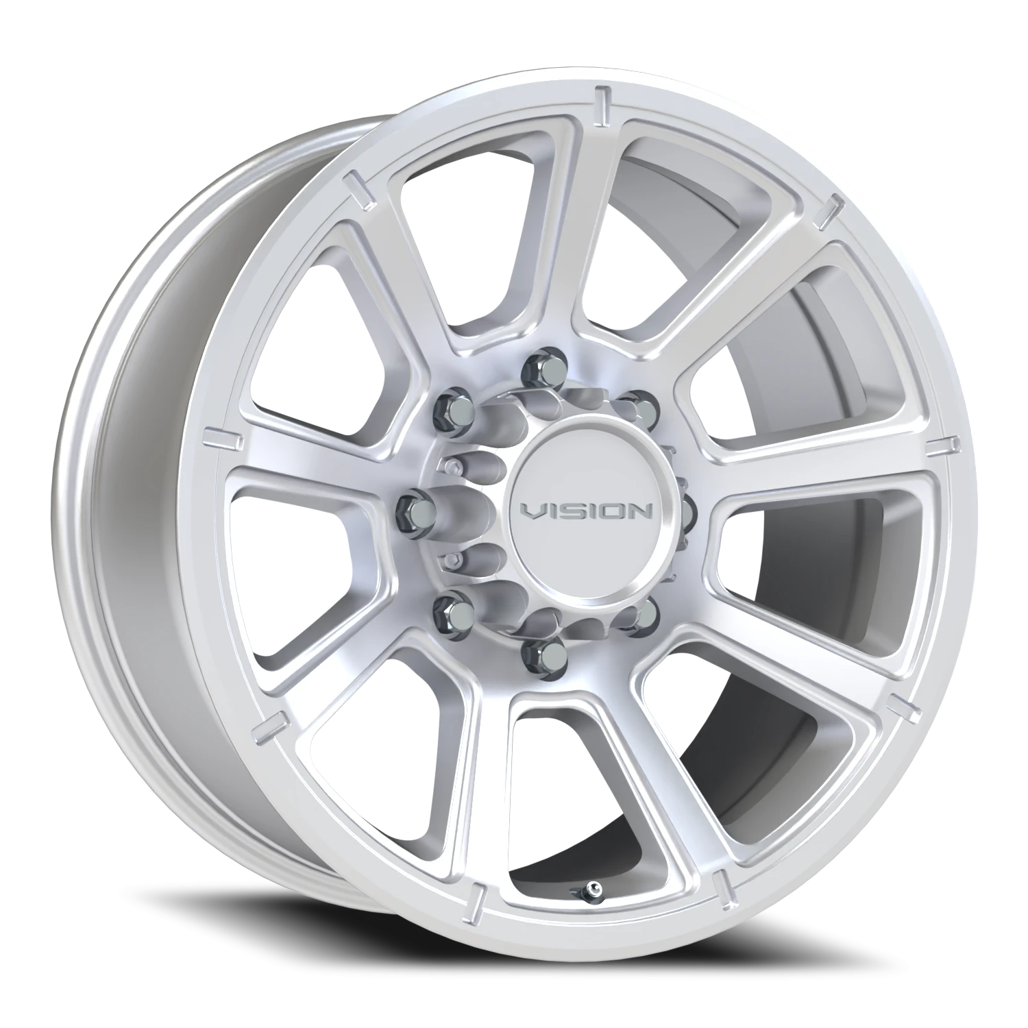 Vision Turbine 17x8.5 8x170 18mm Winter Paint-Silver( Salt Resistant) : 353-7870WPS18