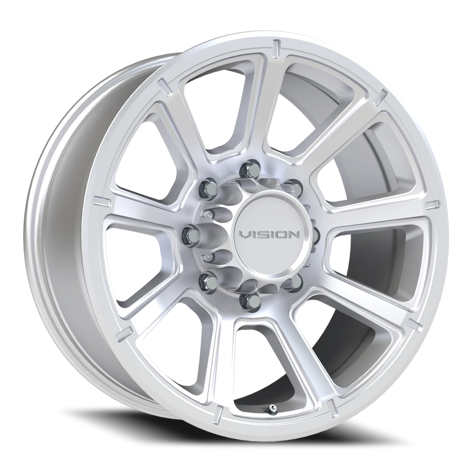 Vision Turbine 17x8.5 8x170 18mm Winter Paint-Silver( Salt Resistant) : 353-7870WPS18