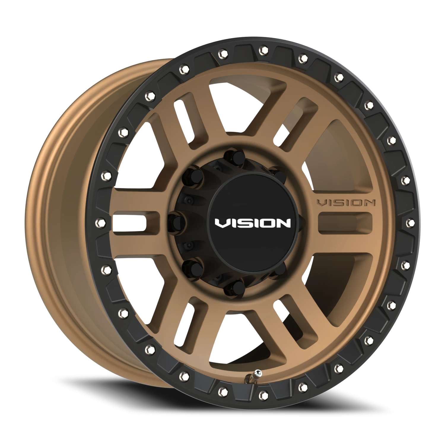 Vision Manx2 18x9 8x165.1 12mm Bronze (W/ Satin Black Lip SS Bolts) : 354-8981BZBL12