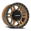 Vision Manx2 18x9 8x165.1 12mm Bronze (W/ Satin Black Lip SS Bolts) : 354-8981BZBL12