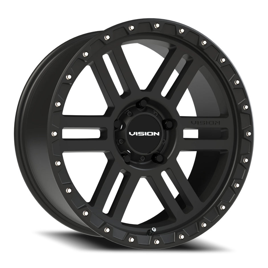 Vision Manx2 17x9 5x139.7 -12mm Satin Black (Stainless Steel Bolts) : 354-7985SB-12