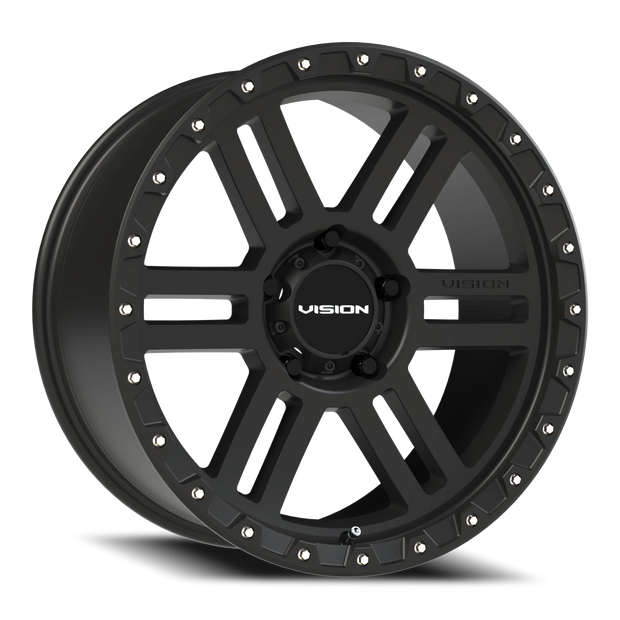 Vision Manx2 20x9 5x127 10mm Satin Black (Stainless Steel Bolts) : 354-2973SB10