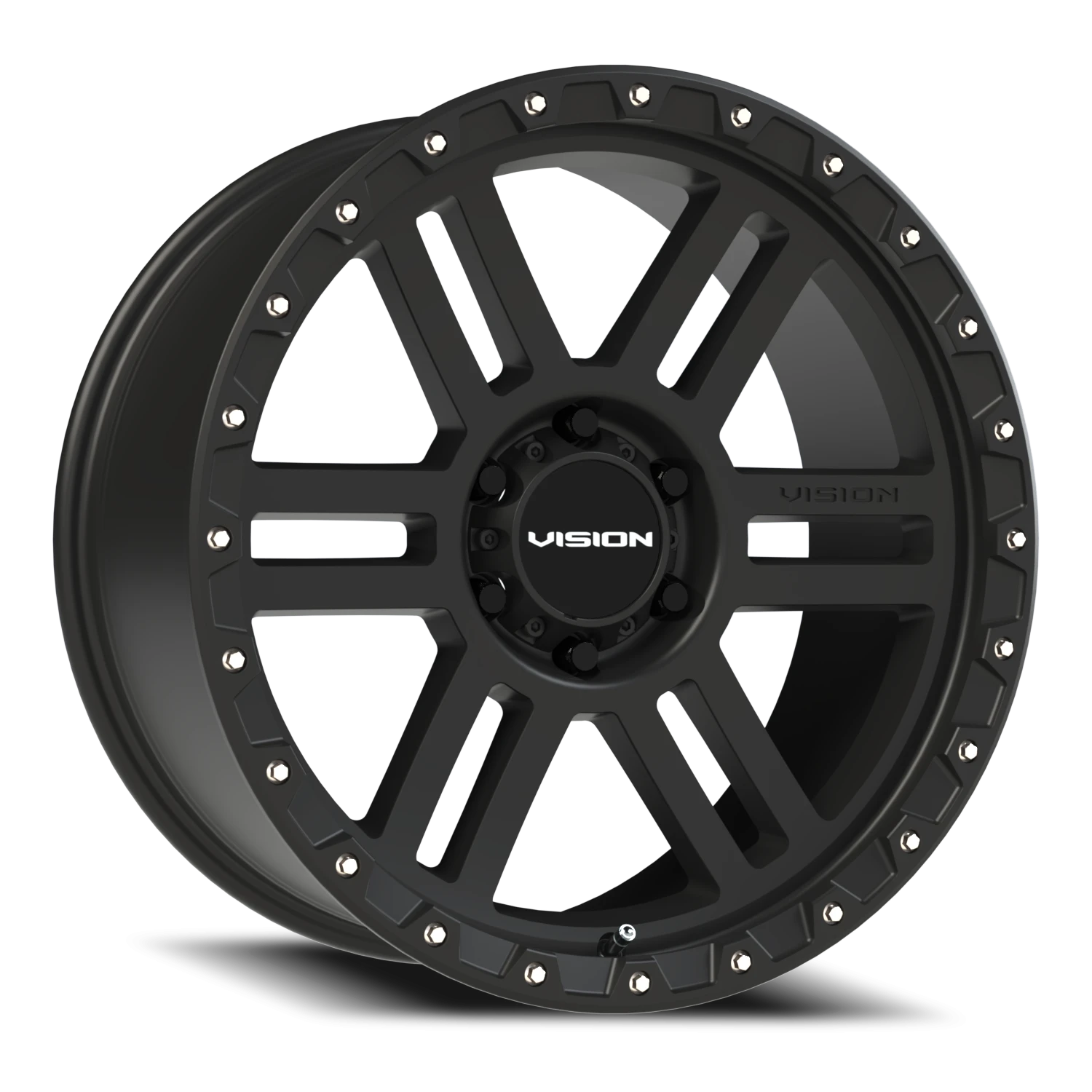 Vision Manx2 17x9 6x139.7 -12mm Satin Black (Stainless Steel Bolts) : 354-7983SB-12