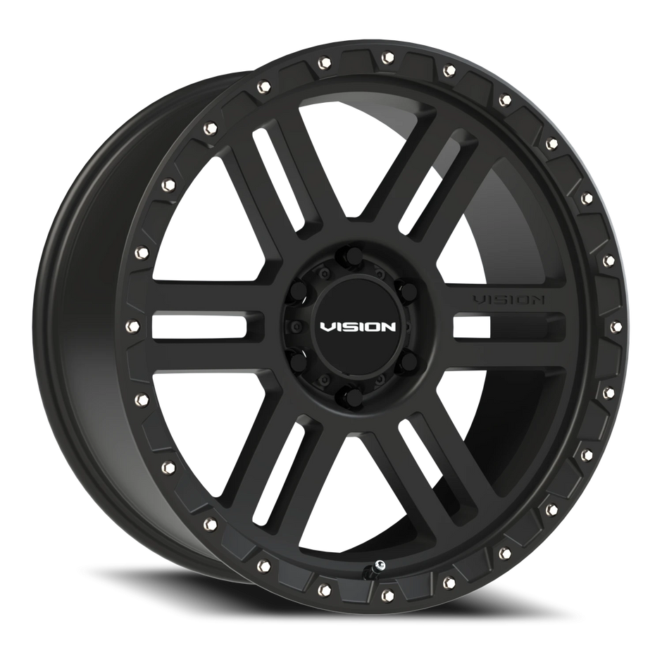 Vision Manx2 17x9 6x139.7 -12mm Satin Black (Stainless Steel Bolts) : 354-7983SB-12