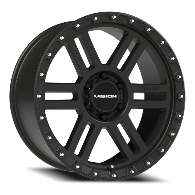 Vision Manx2 17x9 6x139.7 12mm Satin Black (Stainless Steel Bolts) : 354-7983SB12