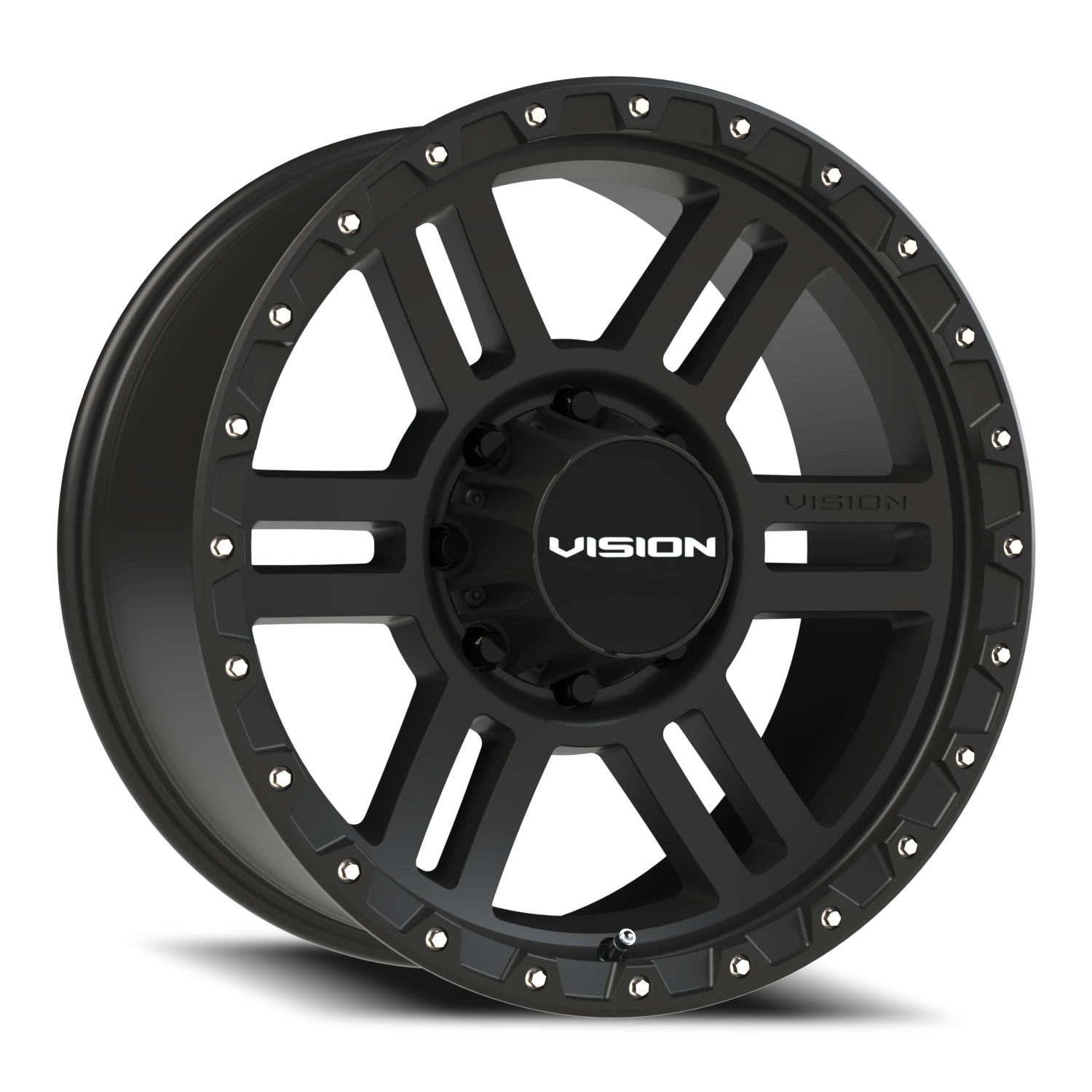 Vision Manx2 17x9 8x165.1 -12mm Satin Black (Stainless Steel Bolts) : 354-7981SB-12