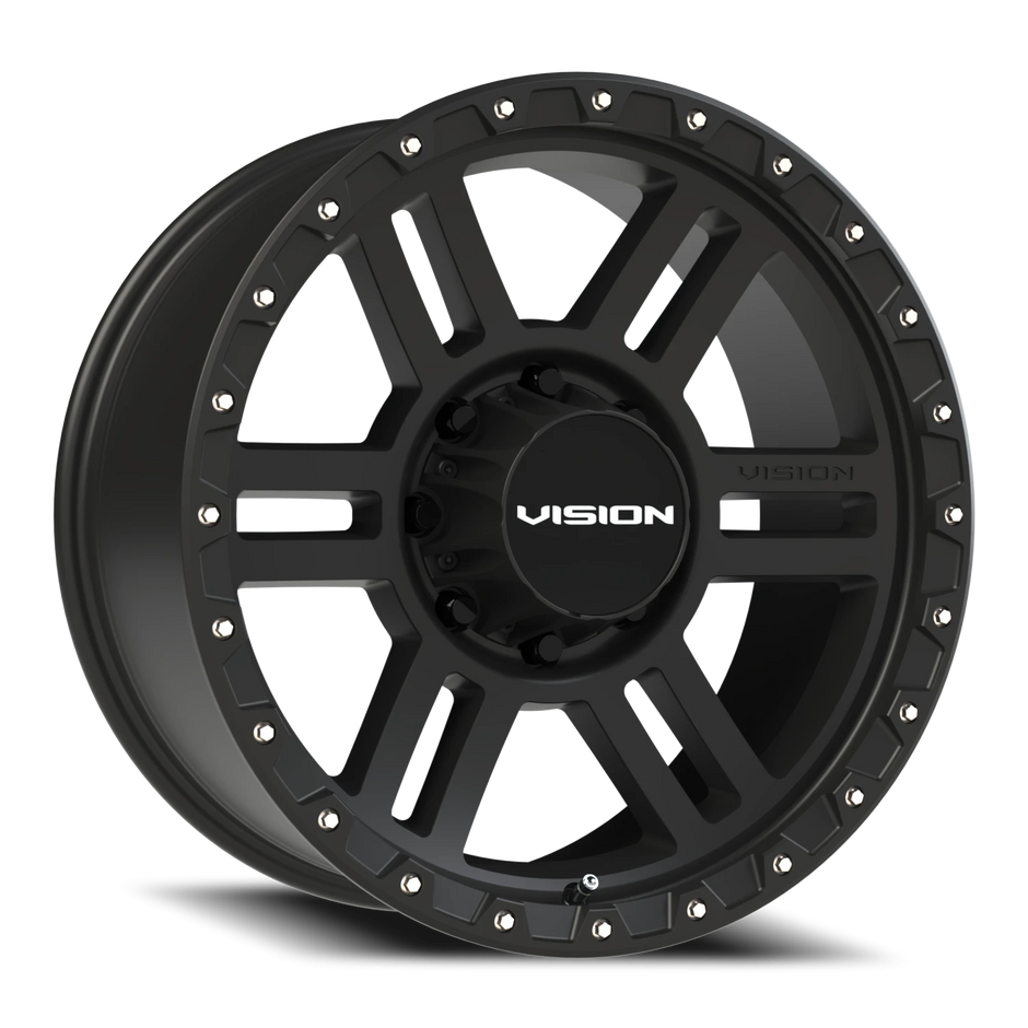 Vision Manx2 17x9 8x165.1 -12mm Satin Black (Stainless Steel Bolts) : 354-7981SB-12