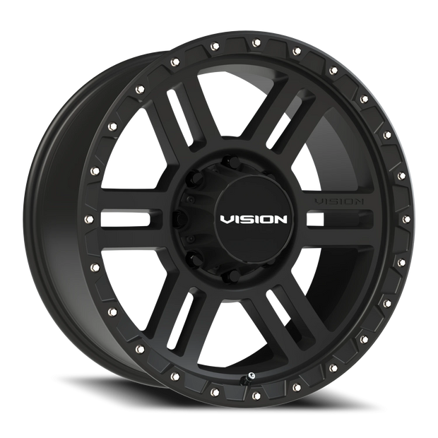Vision Manx2 20x9 8x165.1 12mm Satin Black (Stainless Steel Bolts) : 354-2981SB12