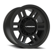 Vision Manx2 Overland 17x9 8x170 12mm Satin Black : 355-7970SB12