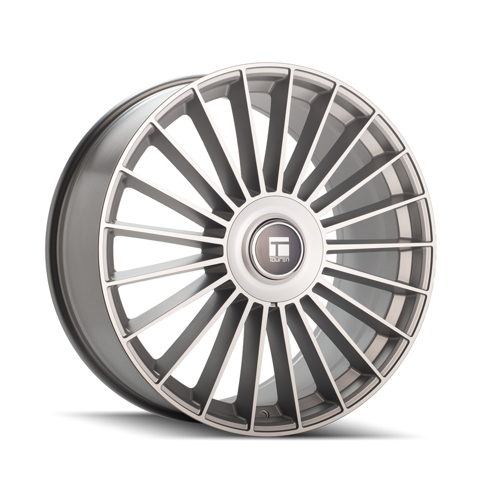 Touren Tr10 3610 Satin Silver Machined 22x9 6-135/6-139.7 20mm 87.1mm - 3610-22937S20