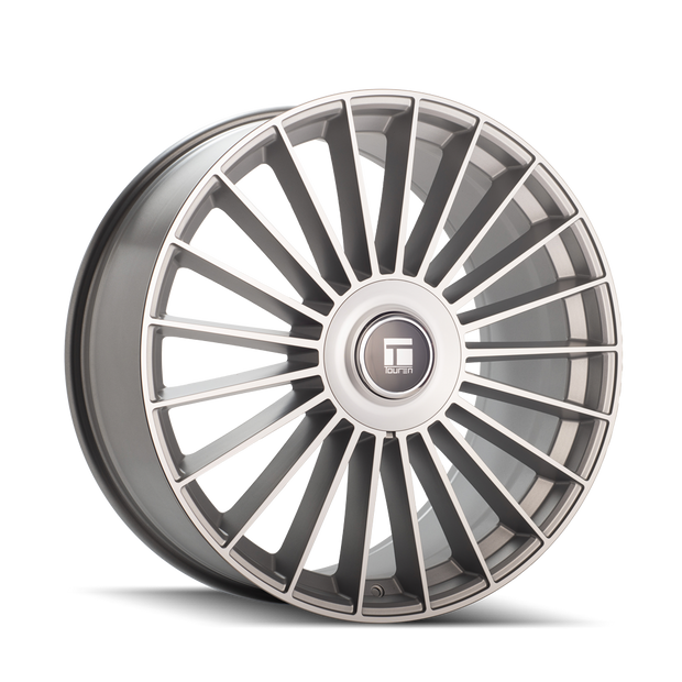 Touren Tr10 3610 Satin Silver Machined 22x9 5-112/5-120 35mm 74.1mm - 3610-22909S35