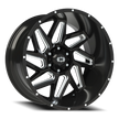 Vision Spyder 20x9 6x135 12mm Gloss Black Milled Spoke : 361-2936GBMS12