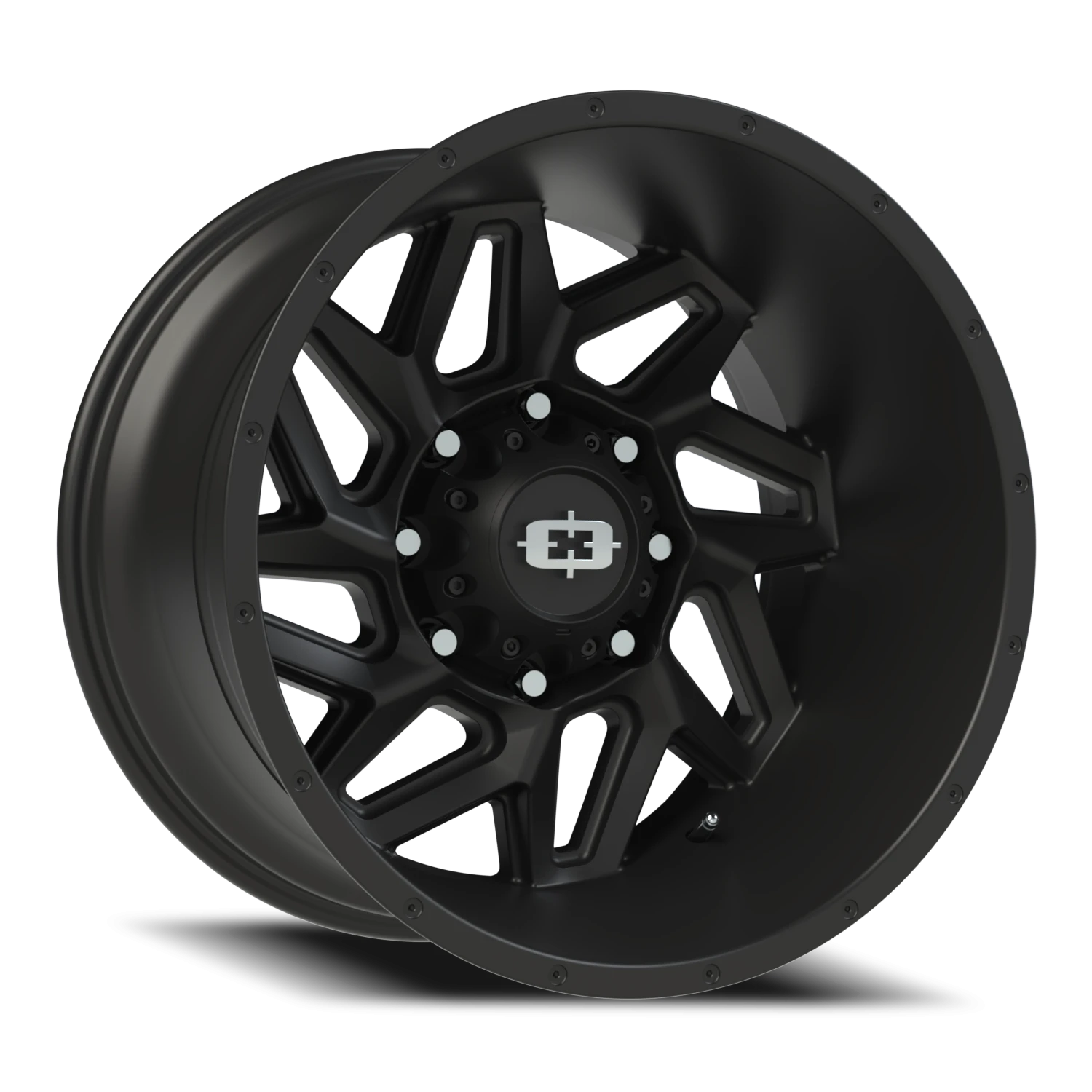 Vision Spyder 22x14 8x165.1 -76mm Satin Black : 361-22481SB-76