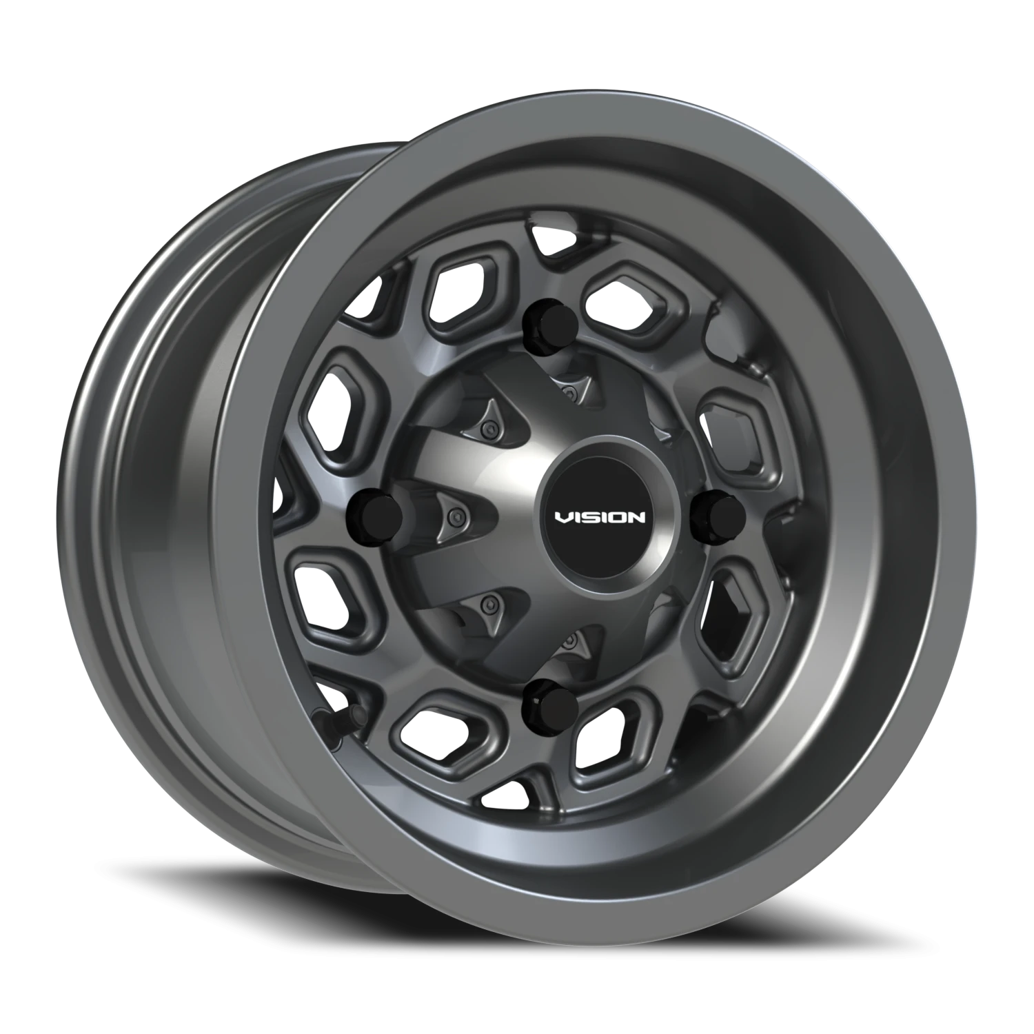 Vision Spyder 12x7 4x110 2.5mm Gunmetal : 361-127110GM4