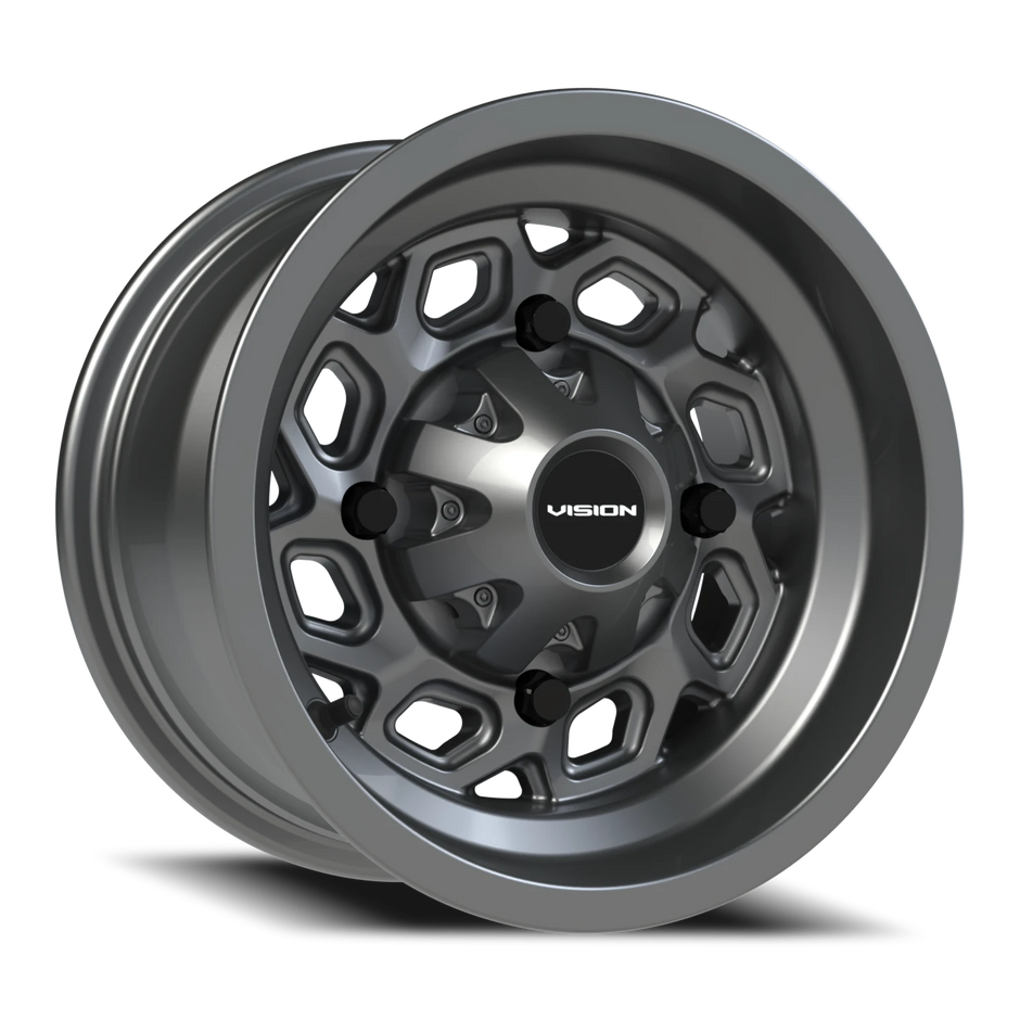 Vision Spyder 12x7 4x110 2.5mm Gunmetal : 361-127110GM4