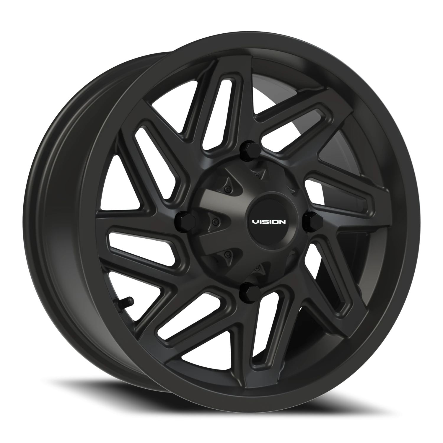 Vision Spyder 15x7 4x156 38.1mm Matte Black : 361-157156MB5.5