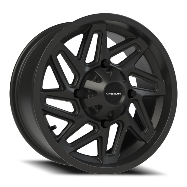 Vision Spyder 14x7 4x136 2.5mm Matte Black : 361-147136MB4