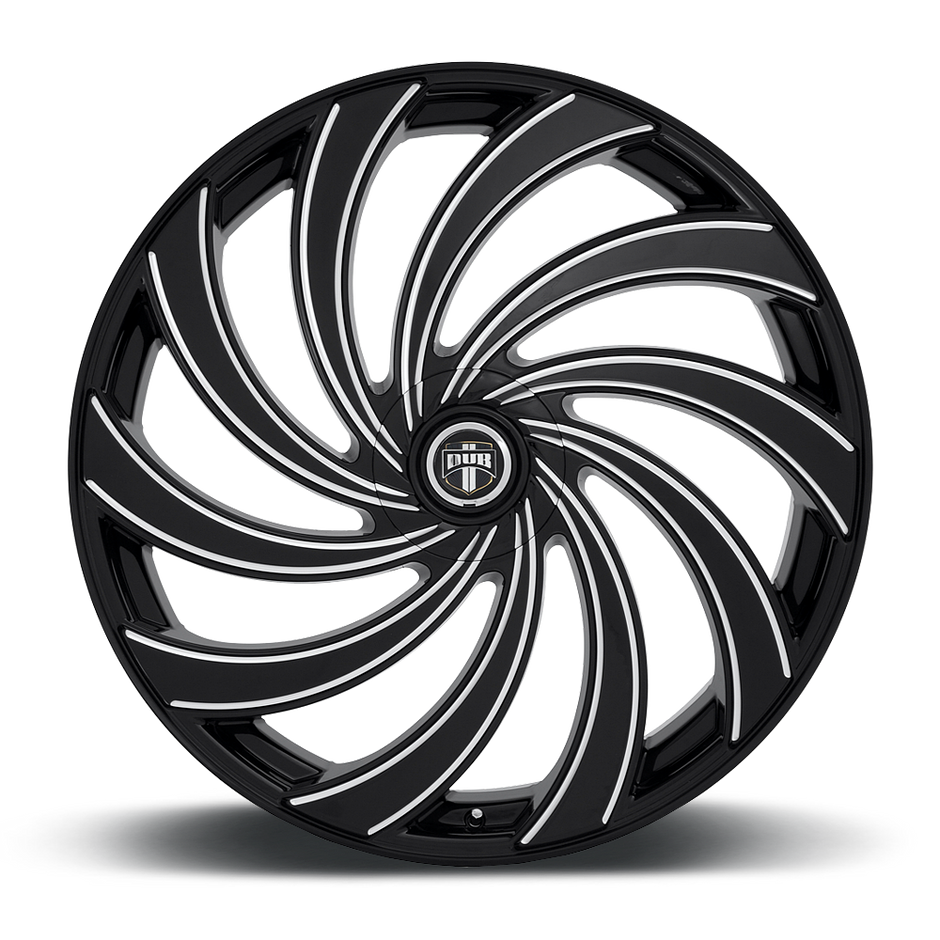 DUB DELISH CAP-FRONT-GLOSS BLK MIL - 38340-16NBL
