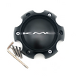 KMC CAP STYLE B BLACK 6 LUG - 395B1396HYB003