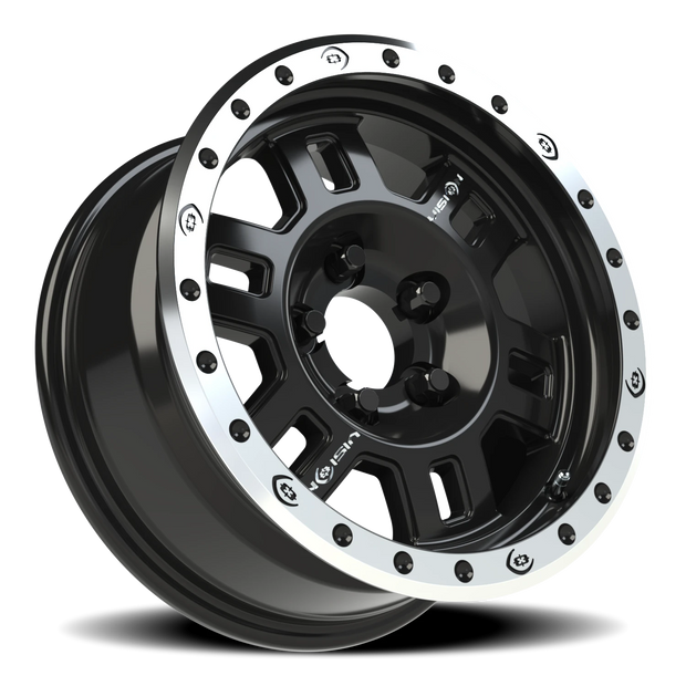 Vision Manx Beadlock 17x8.5 5x139.7 -15mm Gloss Black (Offroad Use Only/ No Clear Coat/ 60d lug taper) : 398BLZ7827BMR-15