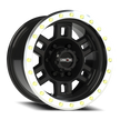 Vision Manx 18x9 6x139.7 0mm Gloss Black Machined Lip : 398-8983GBML0