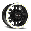 Vision Manx 18x9 8x170 -12mm Gloss Black Machined Lip : 398-8970GBML-12