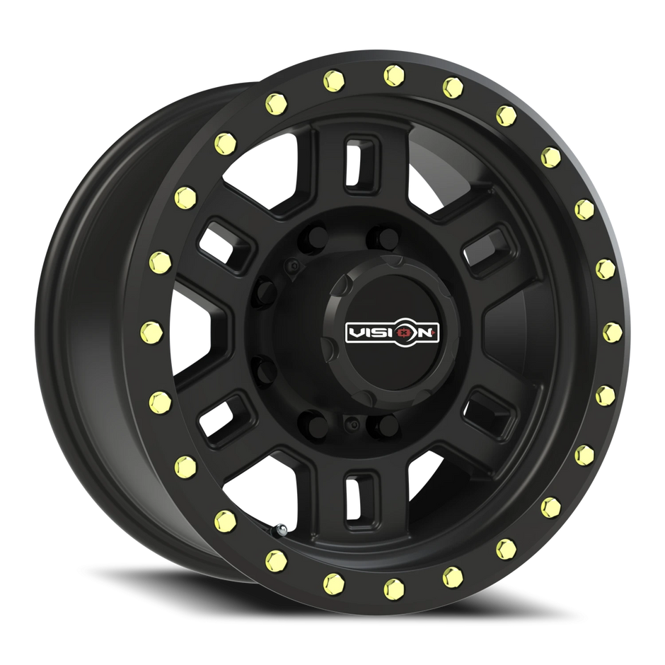 Vision Manx 17x8.5 8x165.1 0mm Matte Black : 398-7881MB0