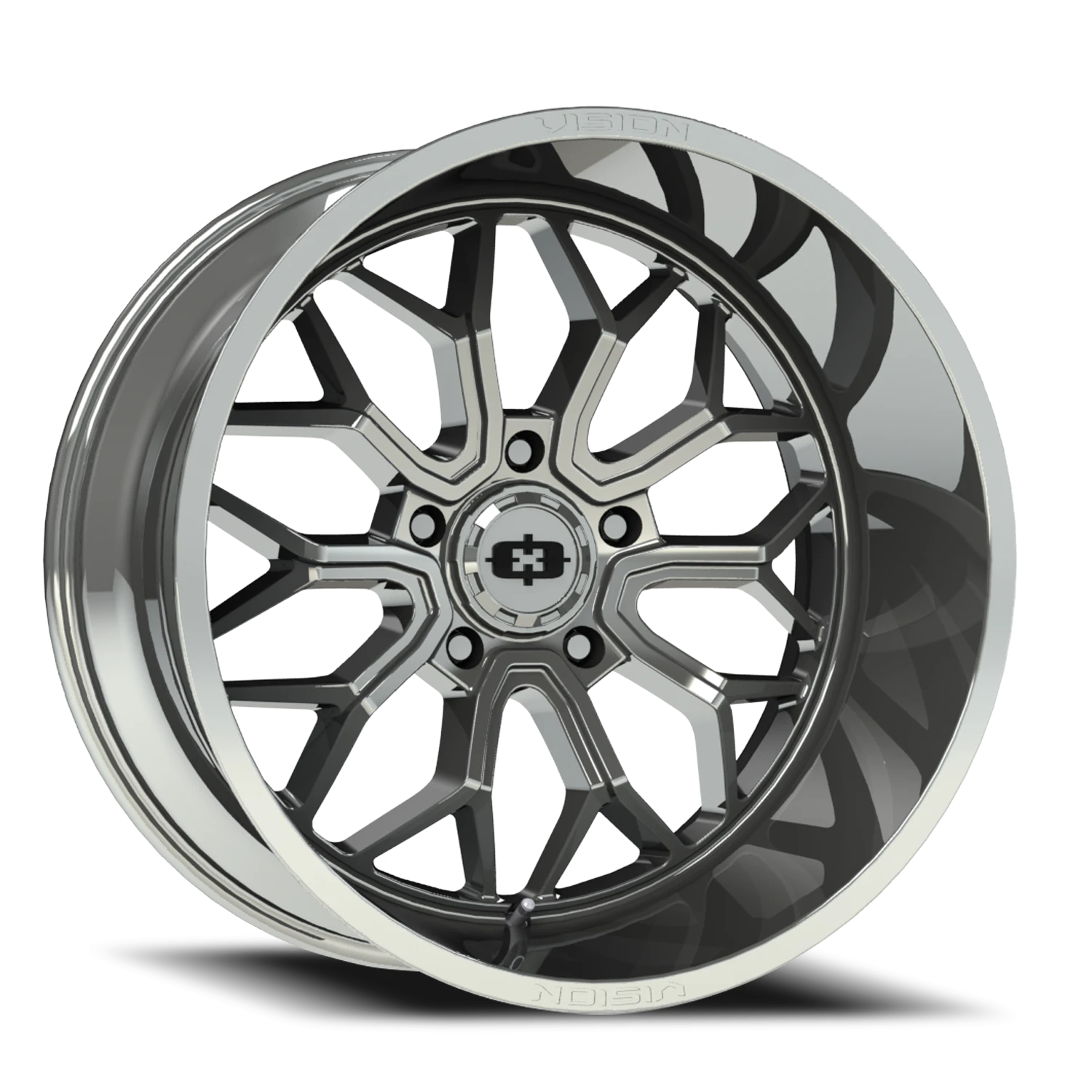 Vision Riot 20x9 5x127 10mm Chrome : 402-2973C10