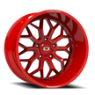 Vision Riot 20x9 5x127 10mm Red Tint Milled Spoke : 402-2973RTMS10