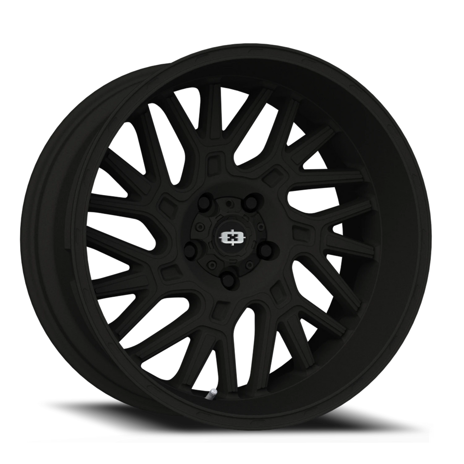 Vision Brawl 22x10 5x139.7 -19mm Satin Black : 404-22085SB-19