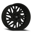 Vision Brawl 22x10 5x139.7 -19mm Satin Black : 404-22085SB-19