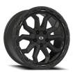 Vision Korupt 16x8 5x114.3 0mm Satin Black : 405-6865SB0