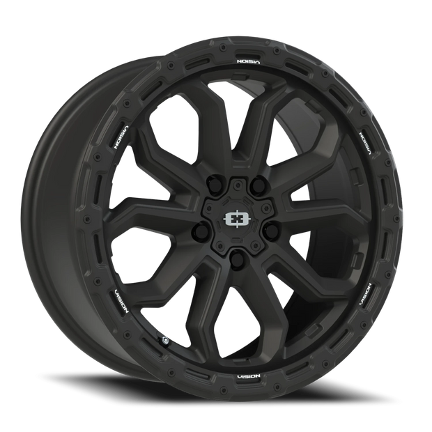 Vision Korupt 16x8 5x127 0mm Satin Black : 405-6873SB0