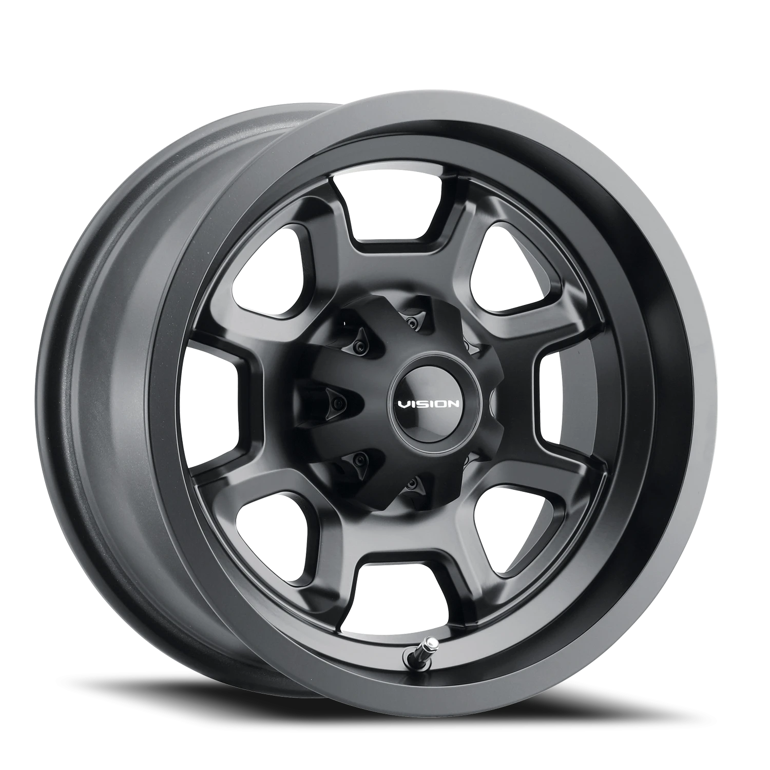 Vision Bomb 15x7 4x110 38.1mm Matte Black : 415-157110MB5.5