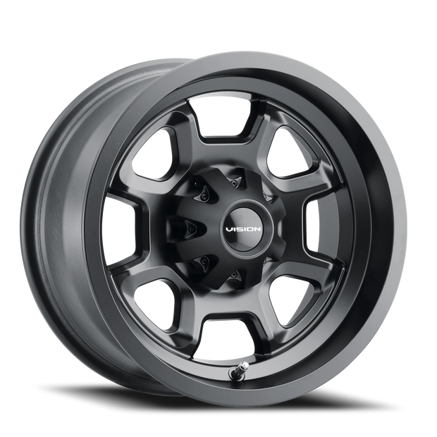 Vision Bomb 12x7 4x110 2.5mm Matte Black : 415-127110MB4
