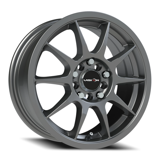 Vision Bane 17x7 5x114.3/5x120 38mm Gunmetal : 425-7721GM38