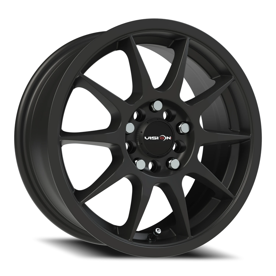 Vision Bane 16x7 4x100/4x108 42mm Matte Black : 425-6701MB42