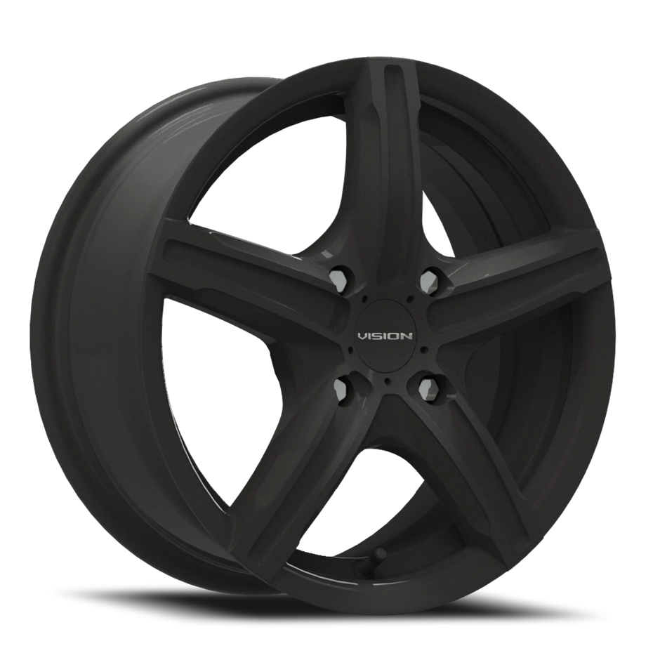 Vision Boost 15x6.5 4x100 38mm Satin Black : 469-5649SB38