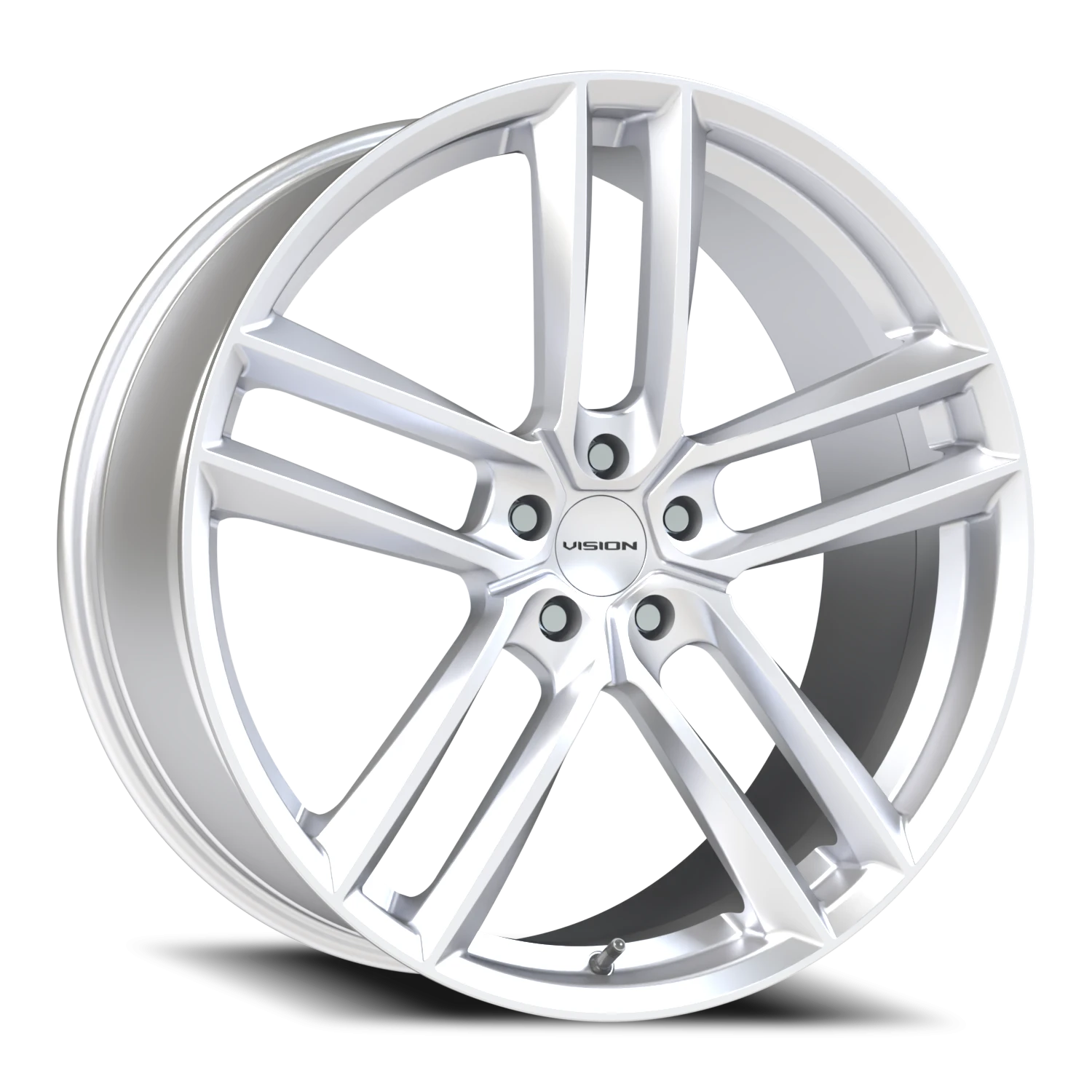 Vision Clutch 18x8.5 5x114.3 12mm Hyper Silver : 475V8865HS12