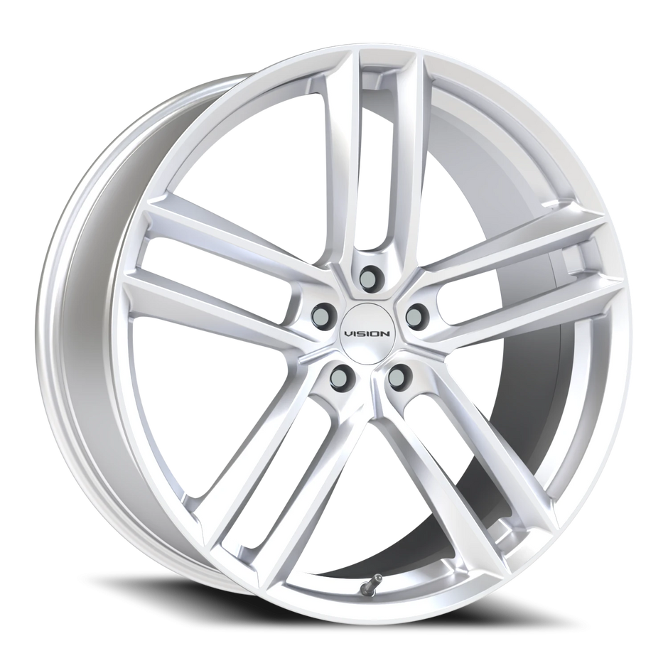Vision Clutch 18x8.5 5x114.3 12mm Hyper Silver : 475V8865HS12