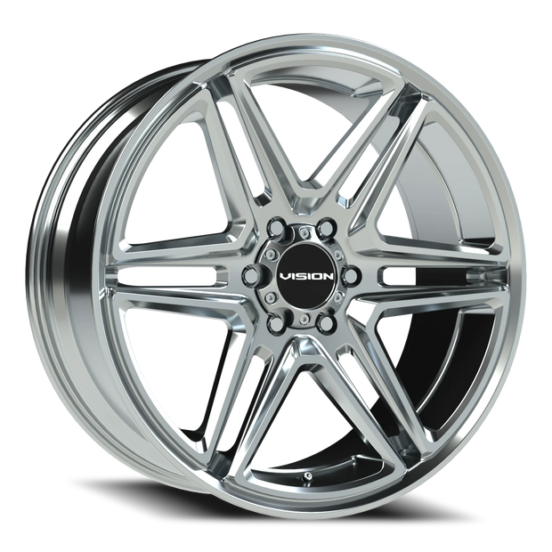 Vision Wedge 24x9.5 6x139.7 30mm Chrome : 476-24984C30